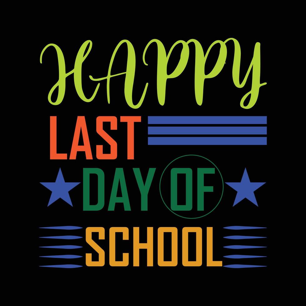 School T-shirt design vector
