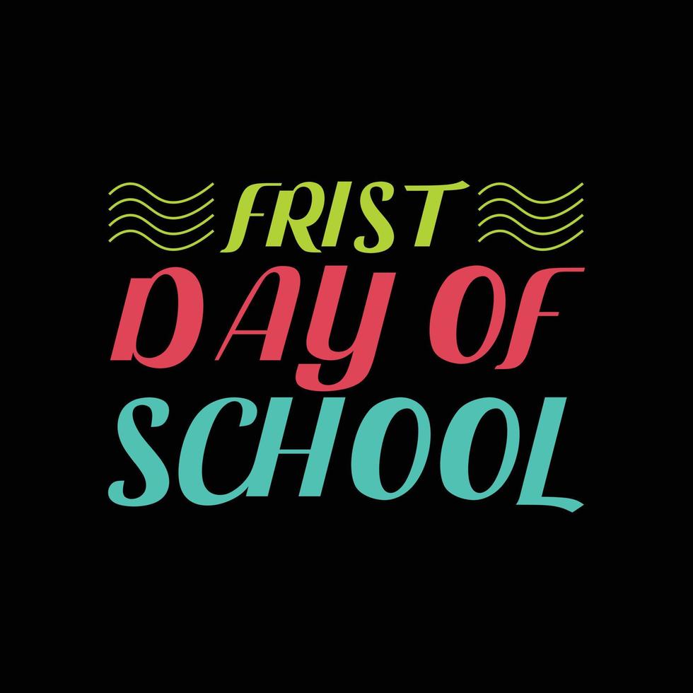 School T-shirt design vector