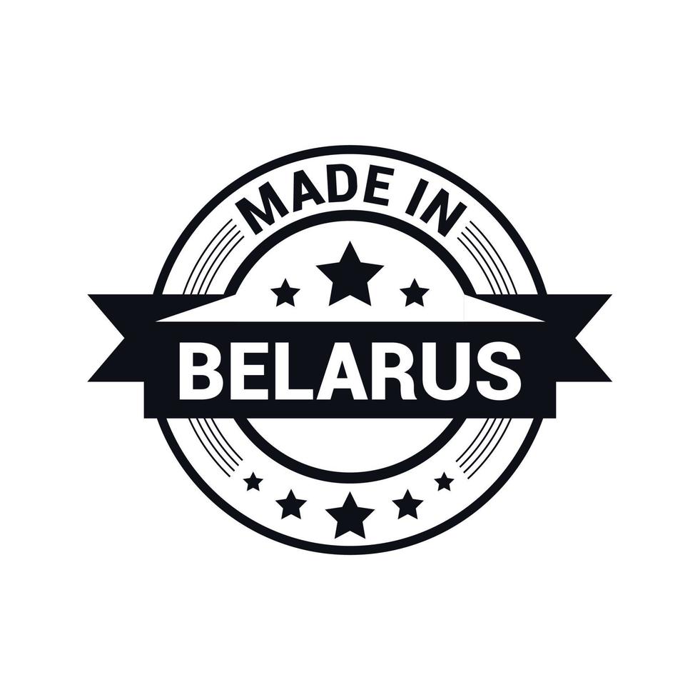 vector de diseño de sello de Bielorrusia