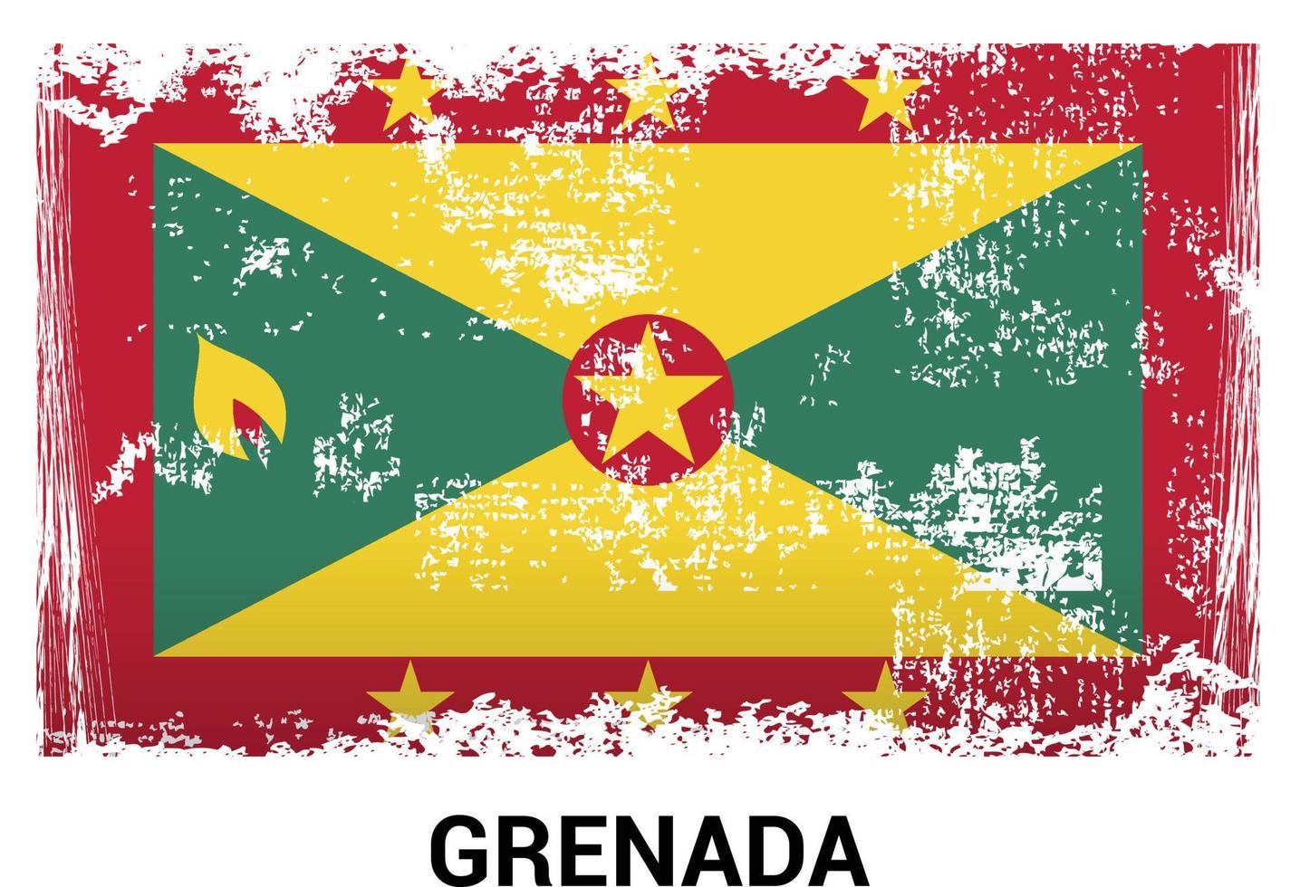 Grenada flag design vector