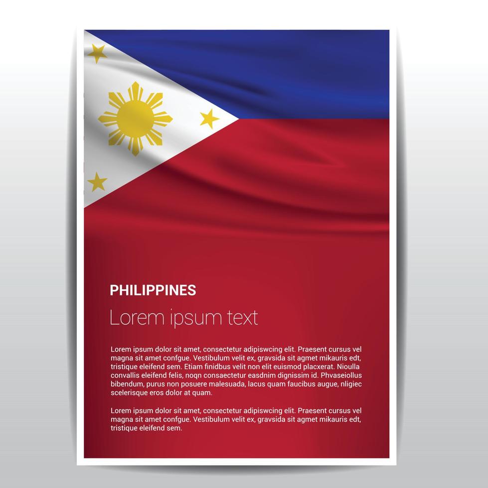 Phillipines flags design vector