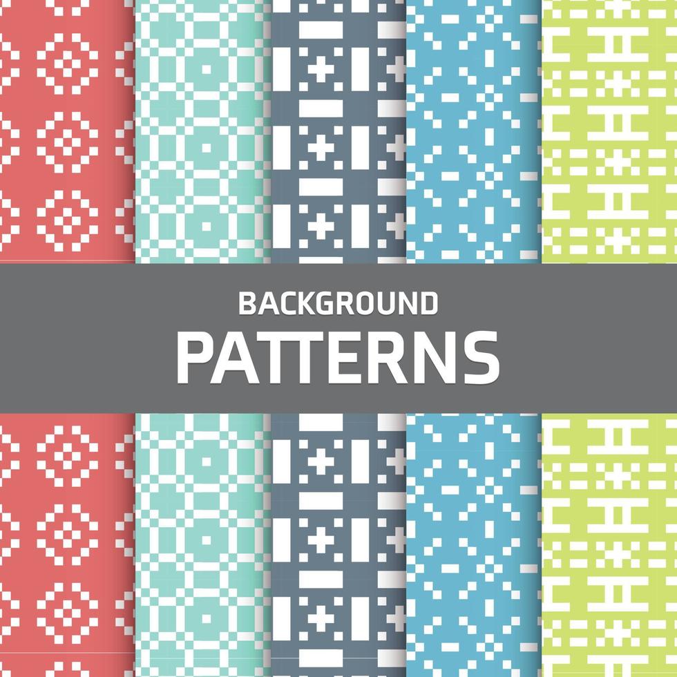 Mix Pattern Background vector