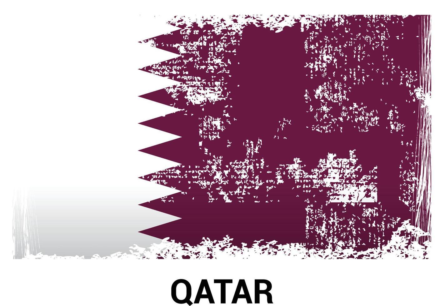 Qatar flag design vector