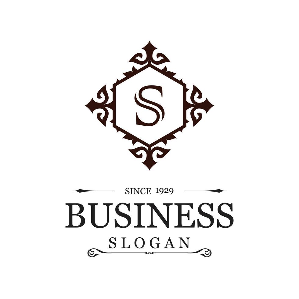 Alphabetic logo design with elegent design and typography vector