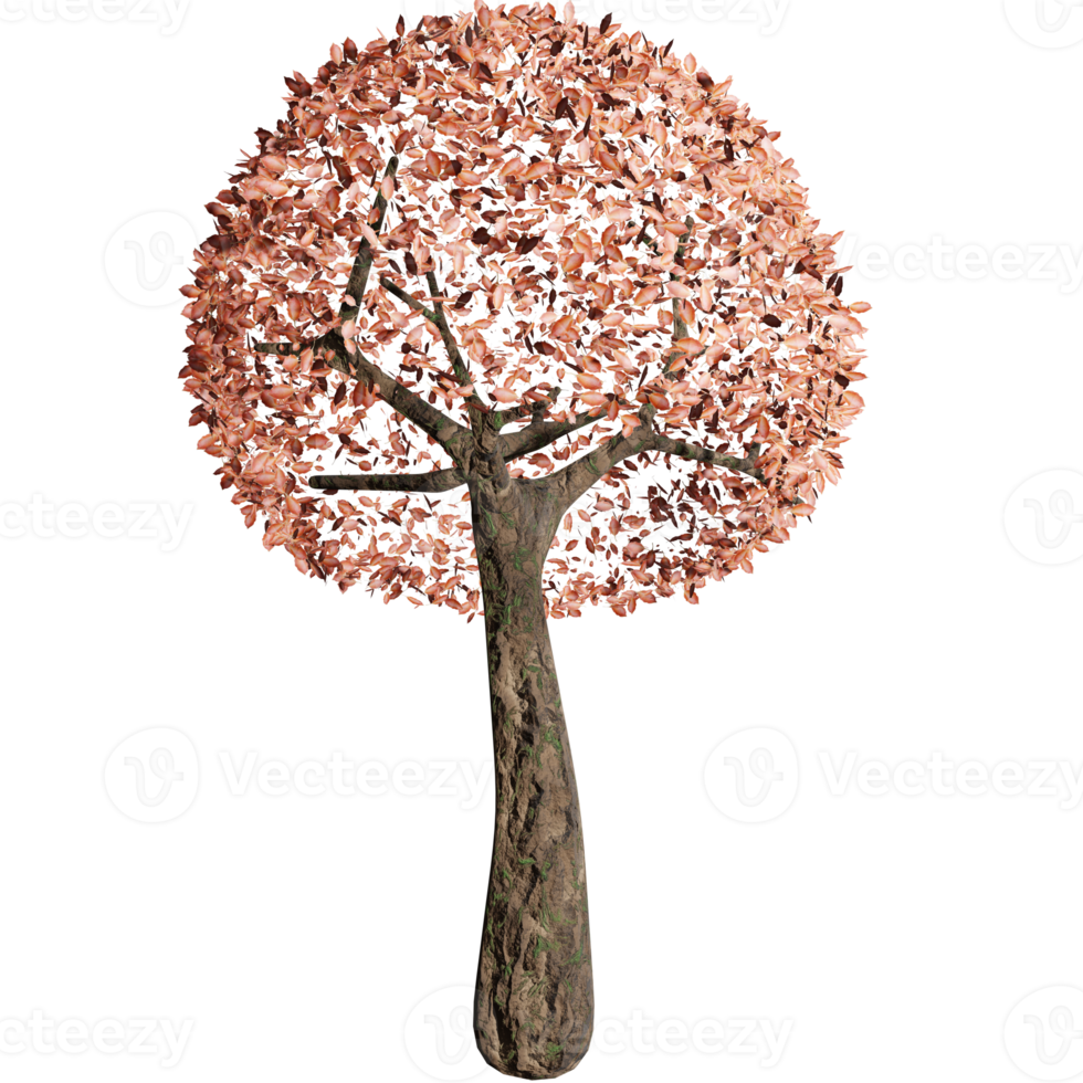 grande árvore, estado de primavera, design 3d png