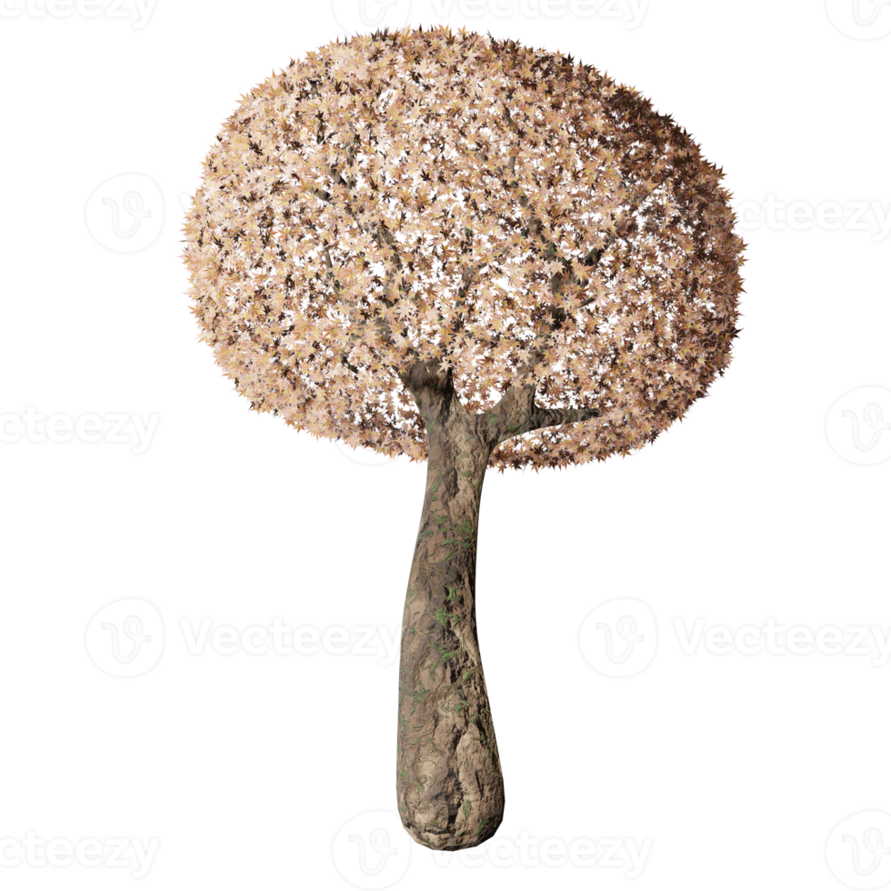 big tree, fertile state, 3d design png