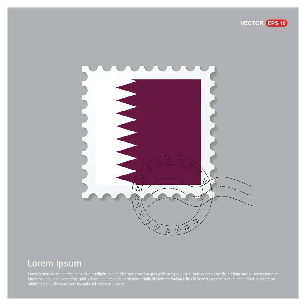Qatar flag design vector
