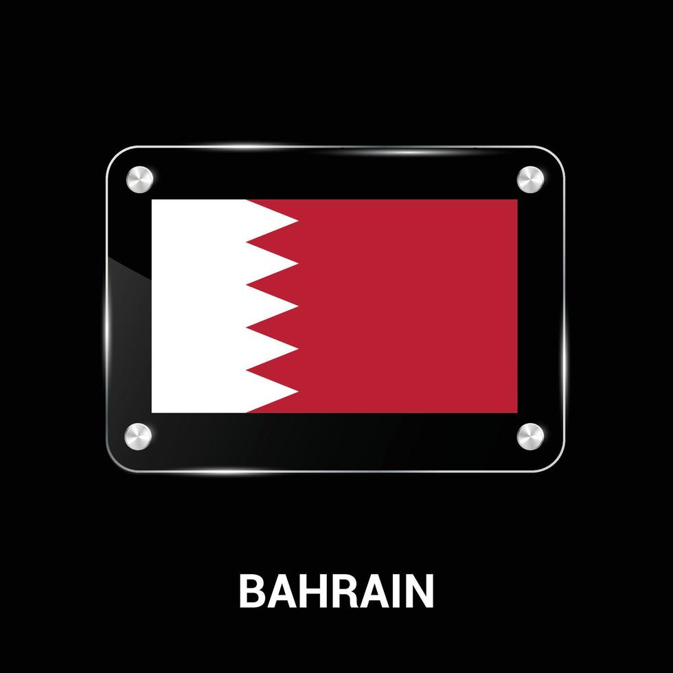 Bahrain flag design vector