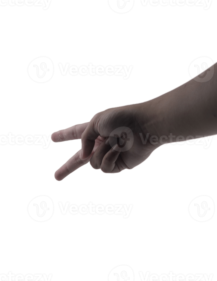 två finger symbol png