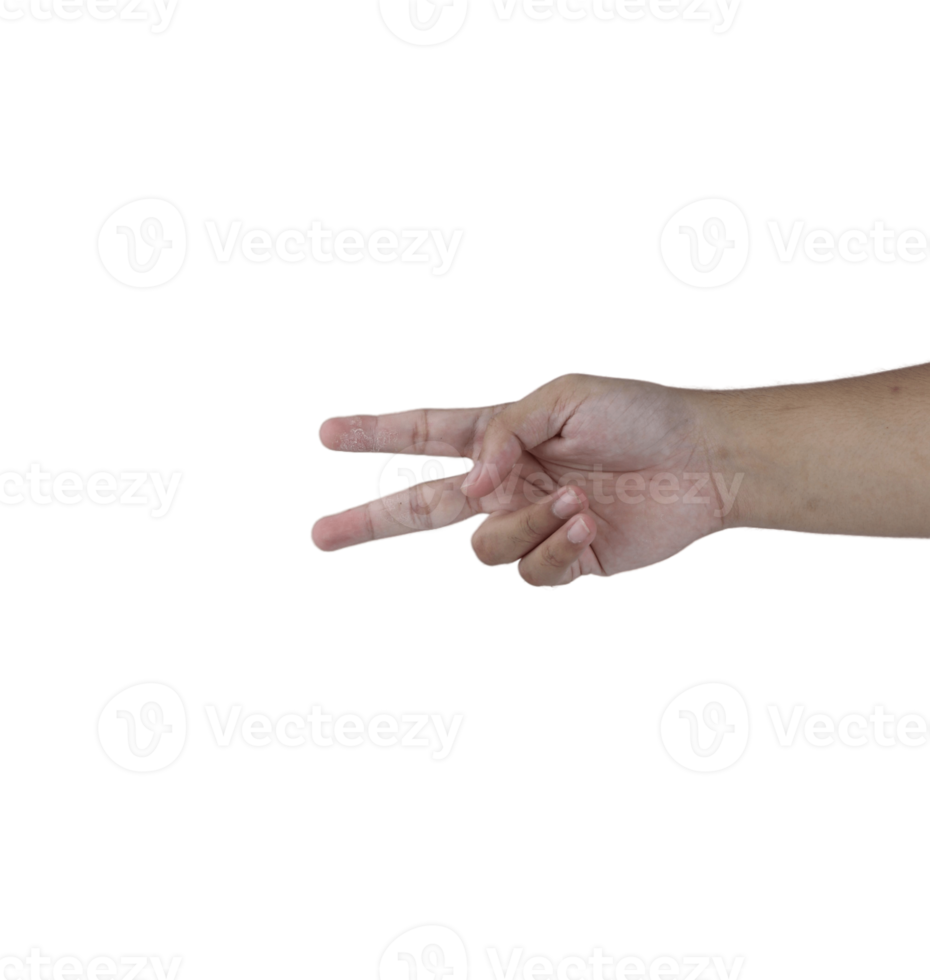 två finger symbol png