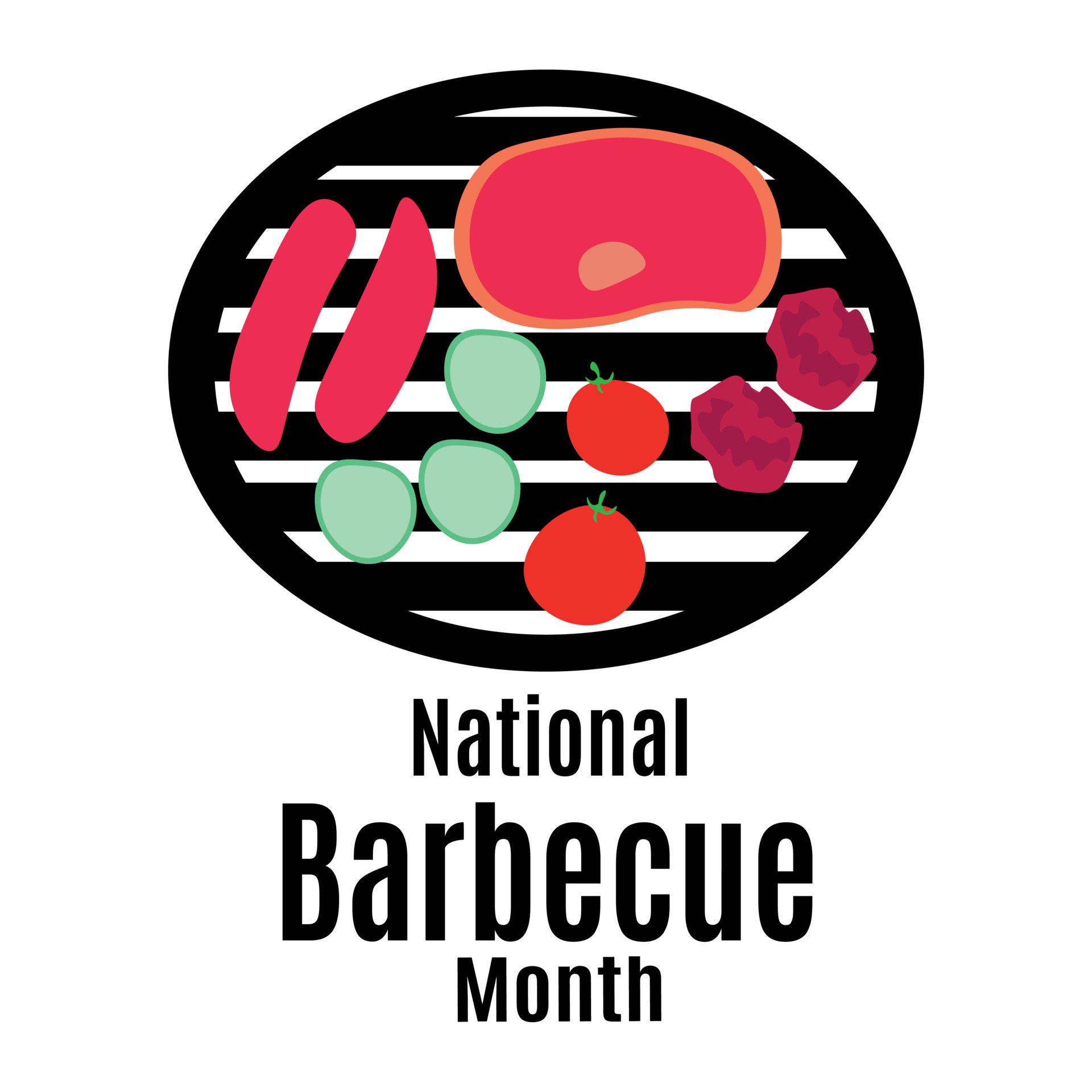 National Barbecue Month, Idea for poster, banner, flyer or postcard