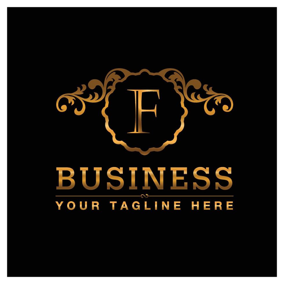 Alphabetic logo design with elegent design and typography vector