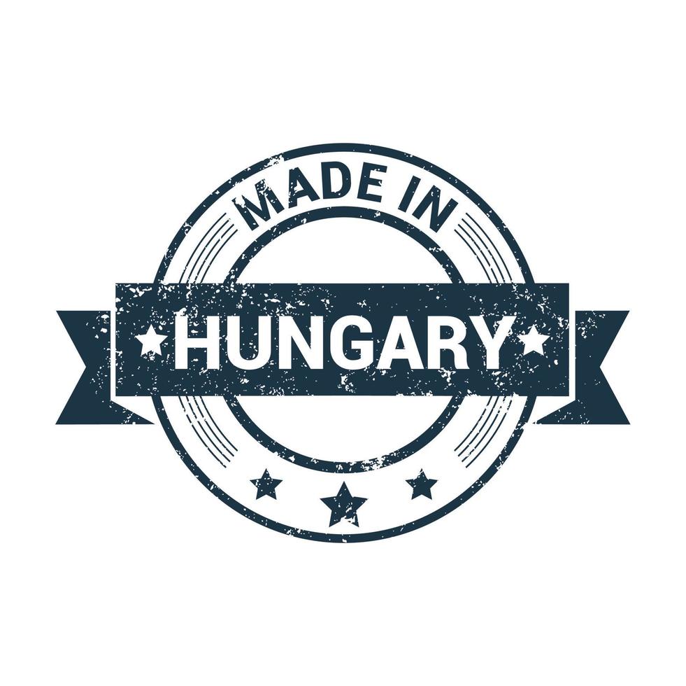 Hungary stamp design vector