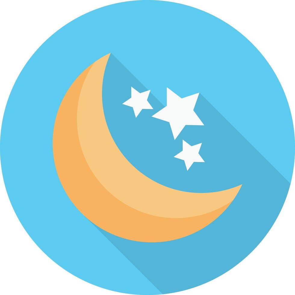 ilustración de vector de luna en un fondo. símbolos de calidad premium. iconos vectoriales para concepto y diseño gráfico.