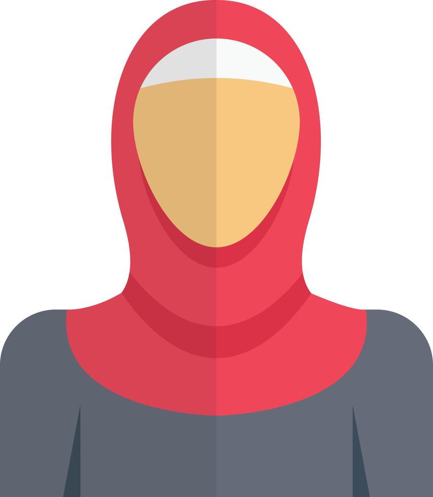 ilustración vectorial de mujeres musulmanas en un fondo. símbolos de calidad premium. iconos vectoriales para concepto y diseño gráfico. vector