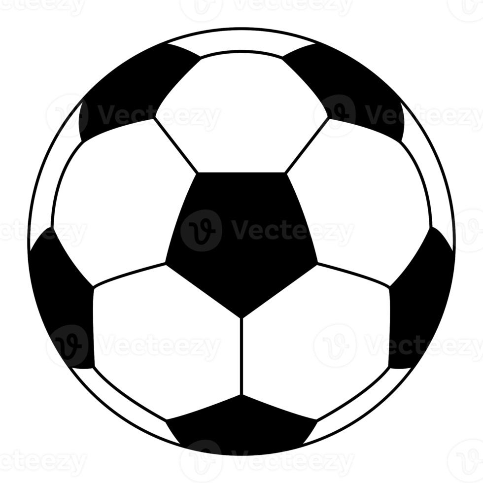 bola de pé ou símbolo de ícone de bola de futebol para ilustração de arte, logotipo, site, aplicativos, pictograma, notícias, infográfico ou elemento de design gráfico. formato png