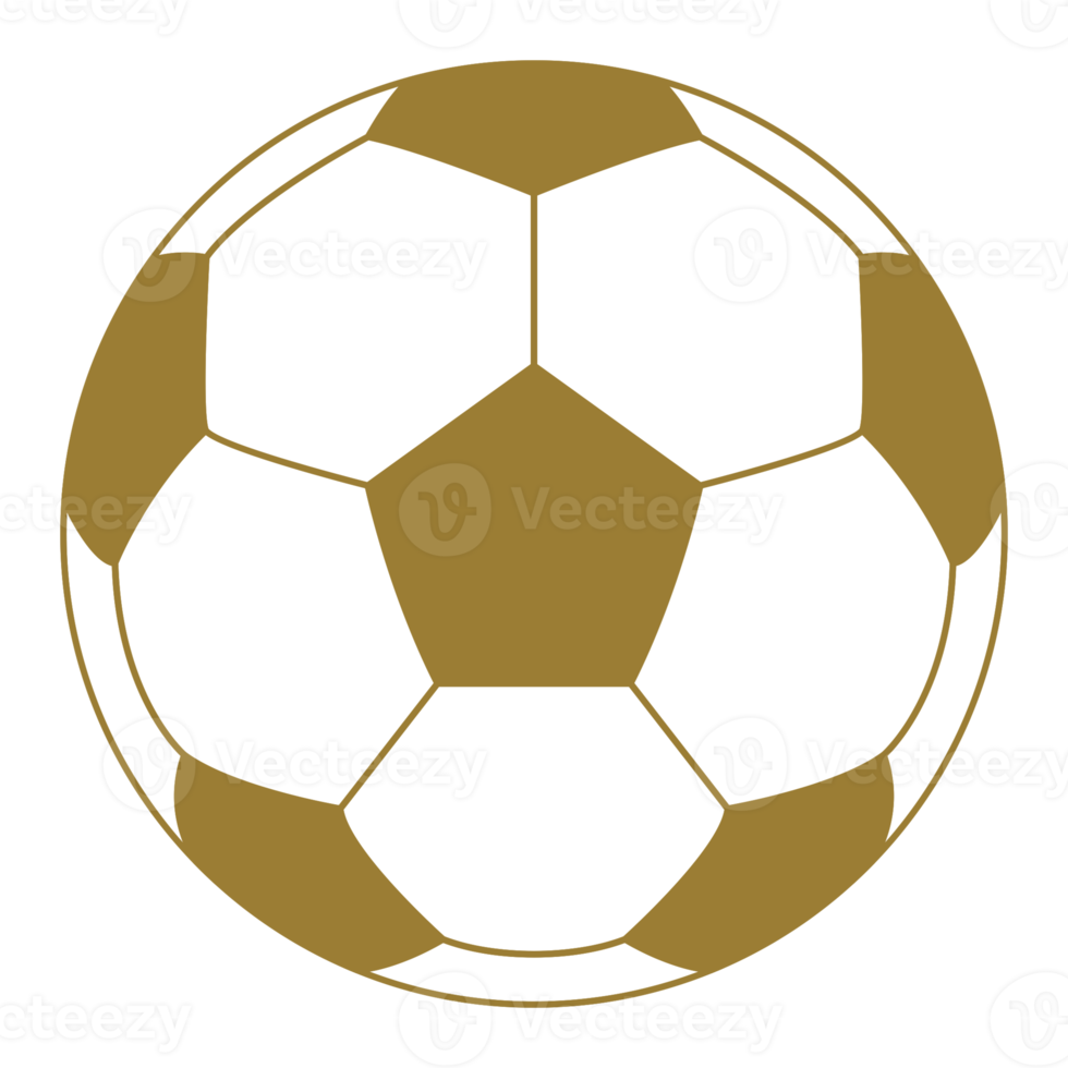 bola de pé ou símbolo de ícone de bola de futebol para ilustração de arte, logotipo, site, aplicativos, pictograma, notícias, infográfico ou elemento de design gráfico. formato png