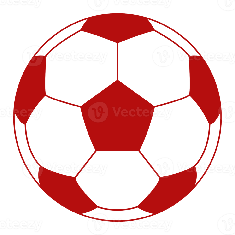 symbole d'icône de ballon de football ou de ballon de football pour l'illustration d'art, le logo, le site Web, les applications, le pictogramme, les actualités, l'infographie ou l'élément de conception graphique. formatpng png