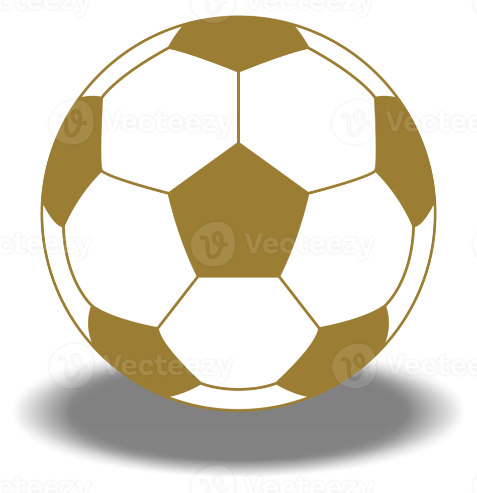 Symbol für Fußball oder Fußball für Kunstillustration, Logo, Website, Apps, Piktogramm, Nachrichten, Infografik oder Grafikdesignelement. PNG-Format png