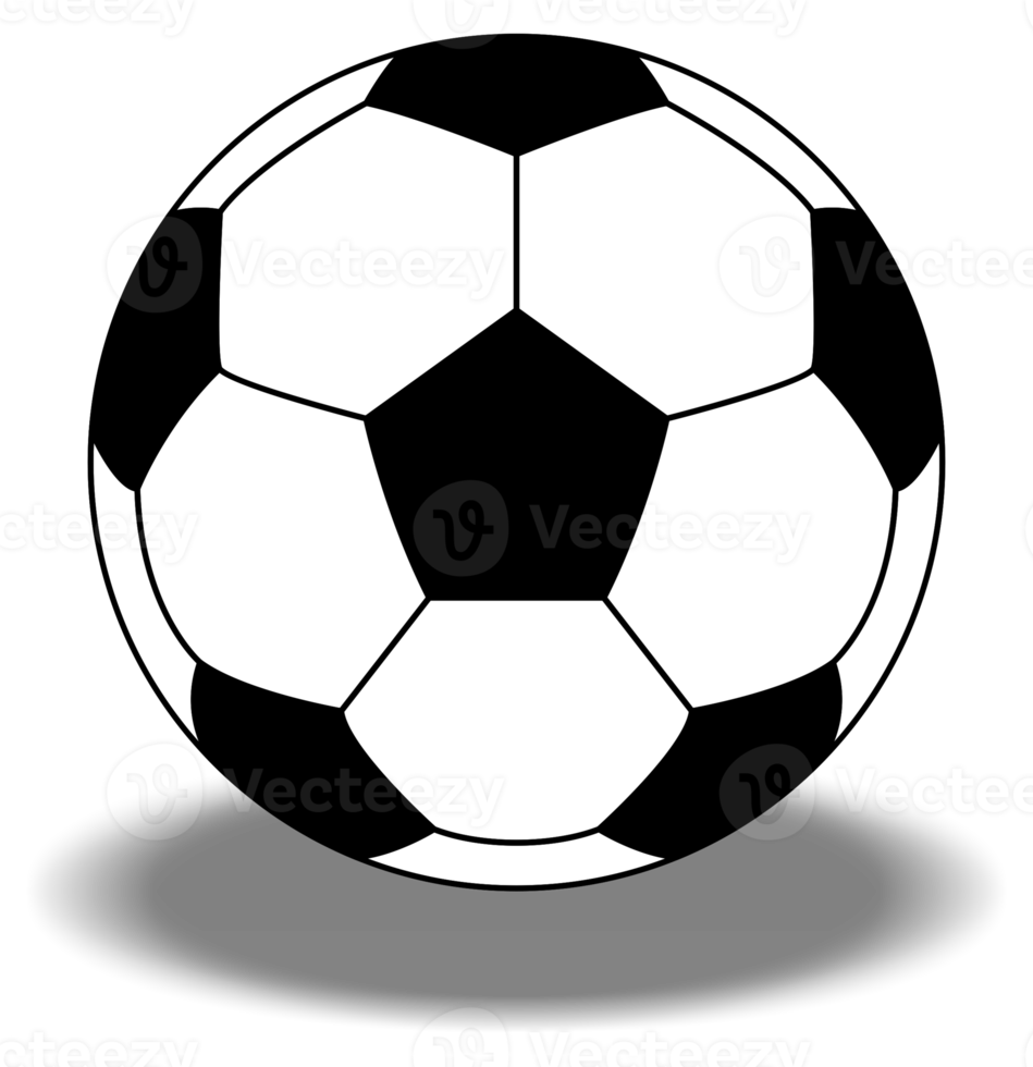 bola de pé ou símbolo de ícone de bola de futebol para ilustração de arte, logotipo, site, aplicativos, pictograma, notícias, infográfico ou elemento de design gráfico. formato png