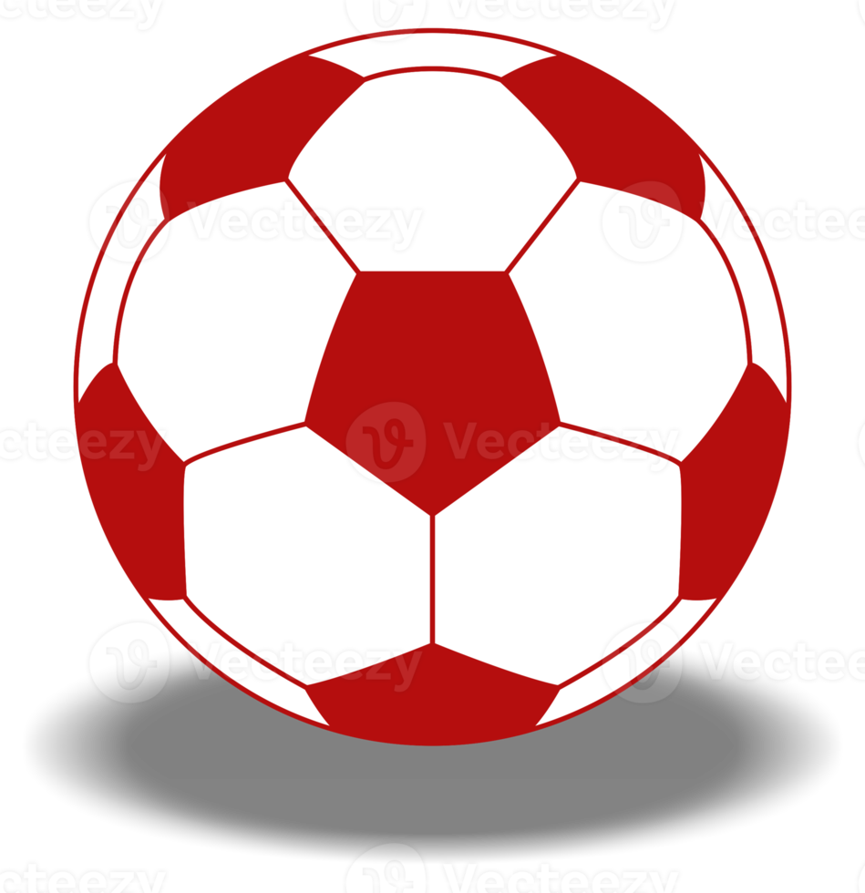 símbolo de icono de pelota de pie o pelota de fútbol para ilustración de arte, logotipo, sitio web, aplicaciones, pictograma, noticias, infografía o elemento de diseño gráfico. formato png