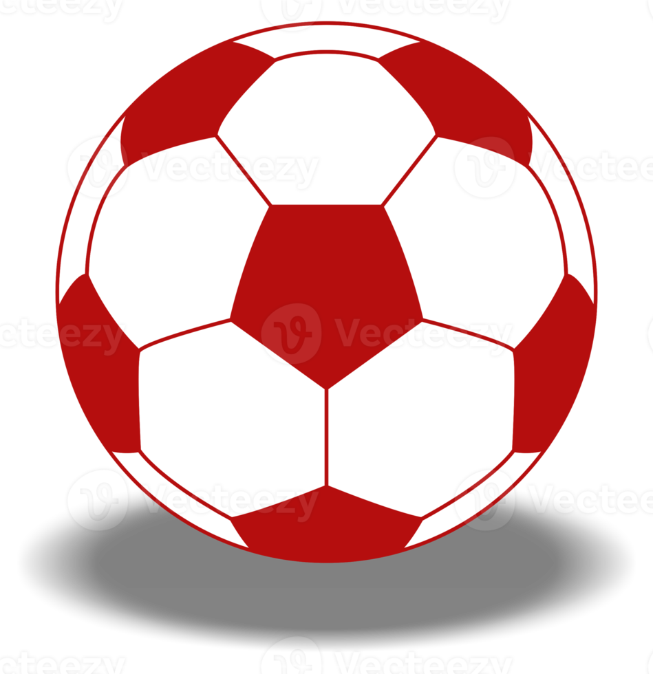 Symbol für Fußball oder Fußball für Kunstillustration, Logo, Website, Apps, Piktogramm, Nachrichten, Infografik oder Grafikdesignelement. PNG-Format png