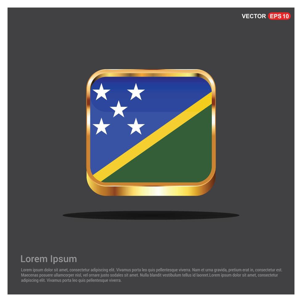 vector de diseño de bandera de islas salomón