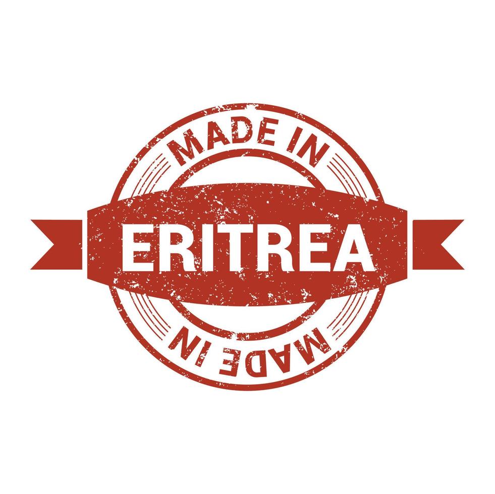 vector de diseño de sello de eritrea