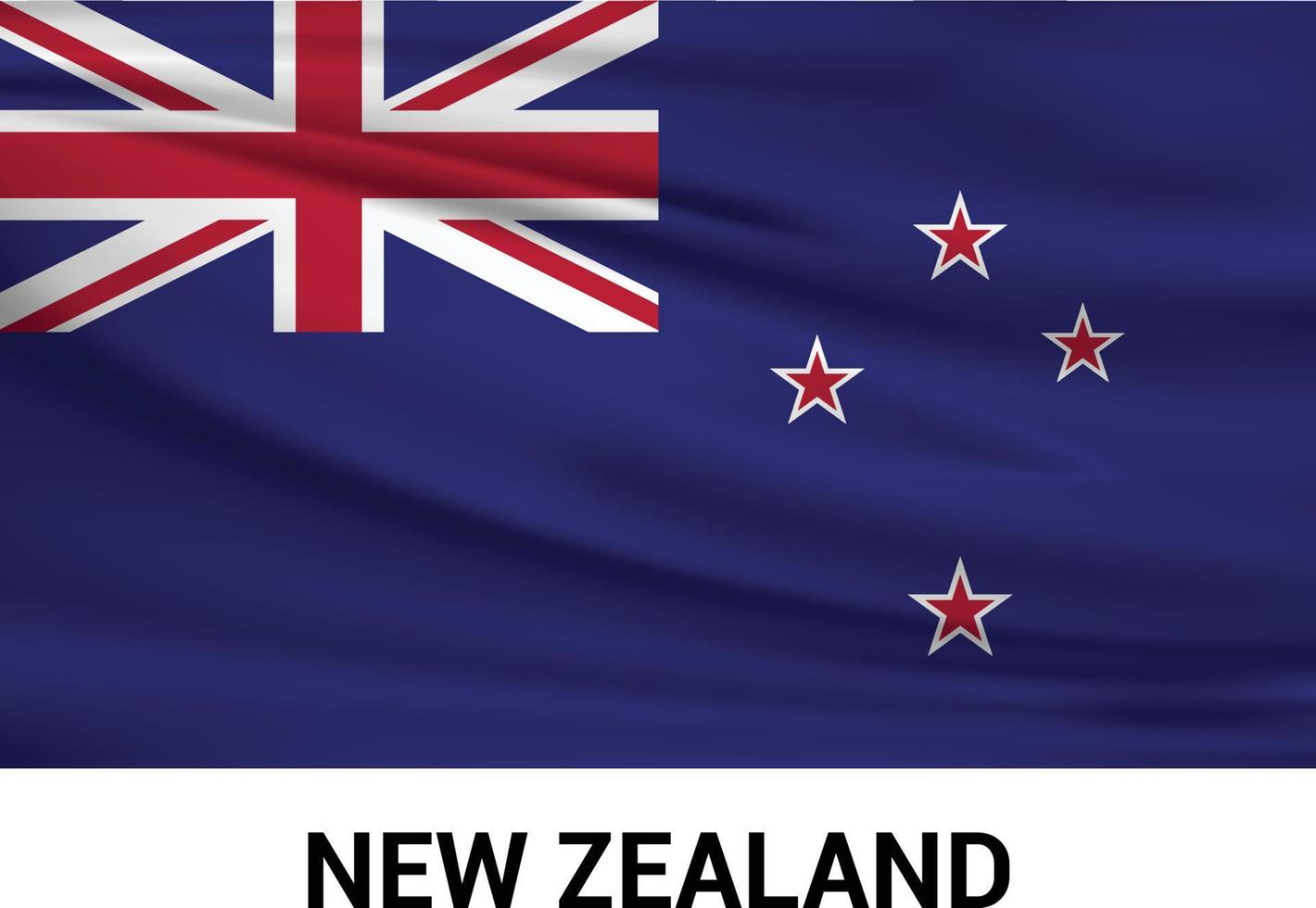 New Zealand flag design vector