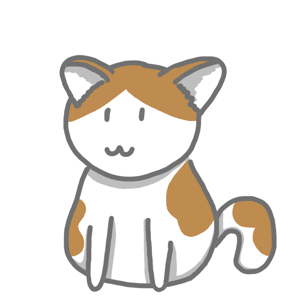 Cute Cat Cartoon Character png