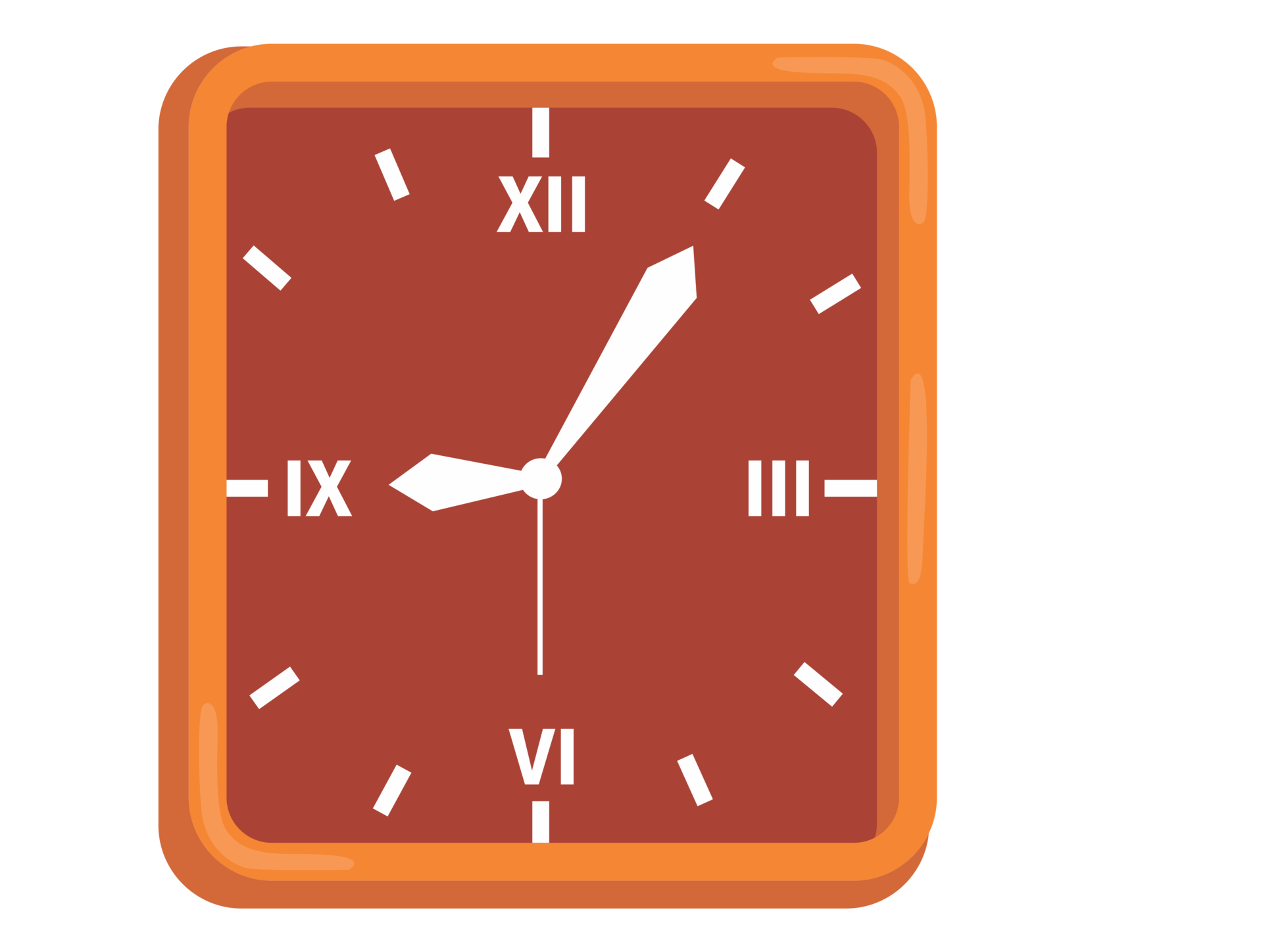 objeto-reloj-con-forma-cuadrada-13367188-png