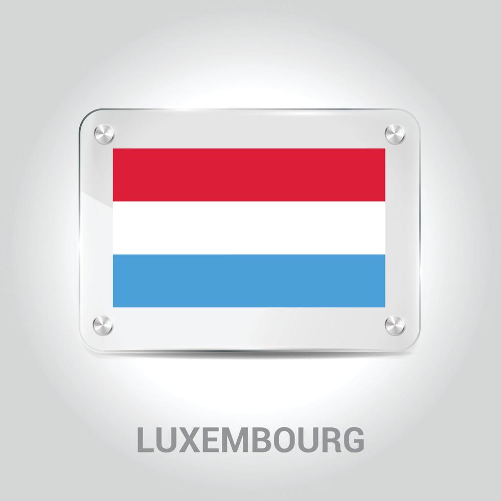 Luxembourg flag design vector