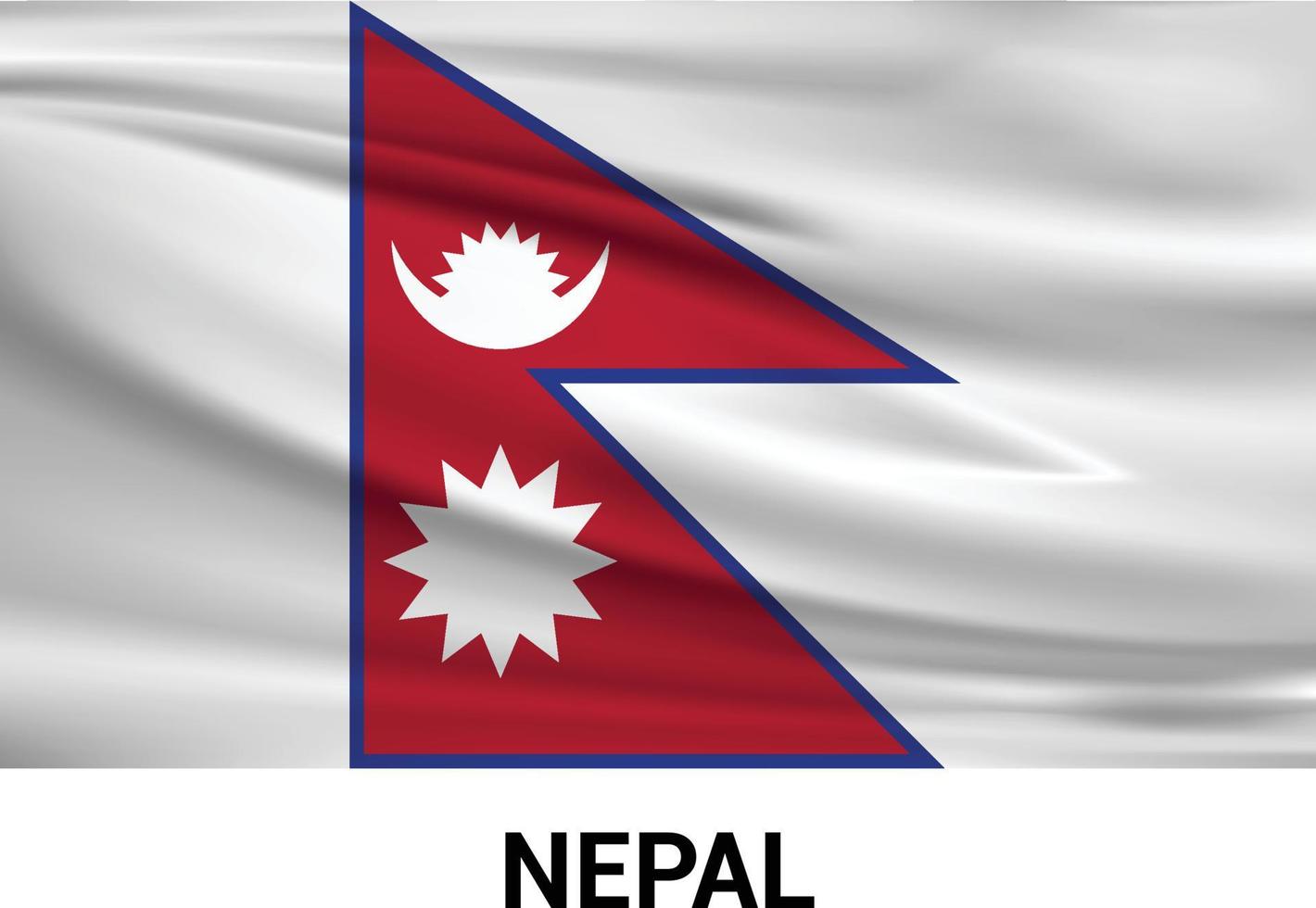 vector de diseño de bandera de nepal