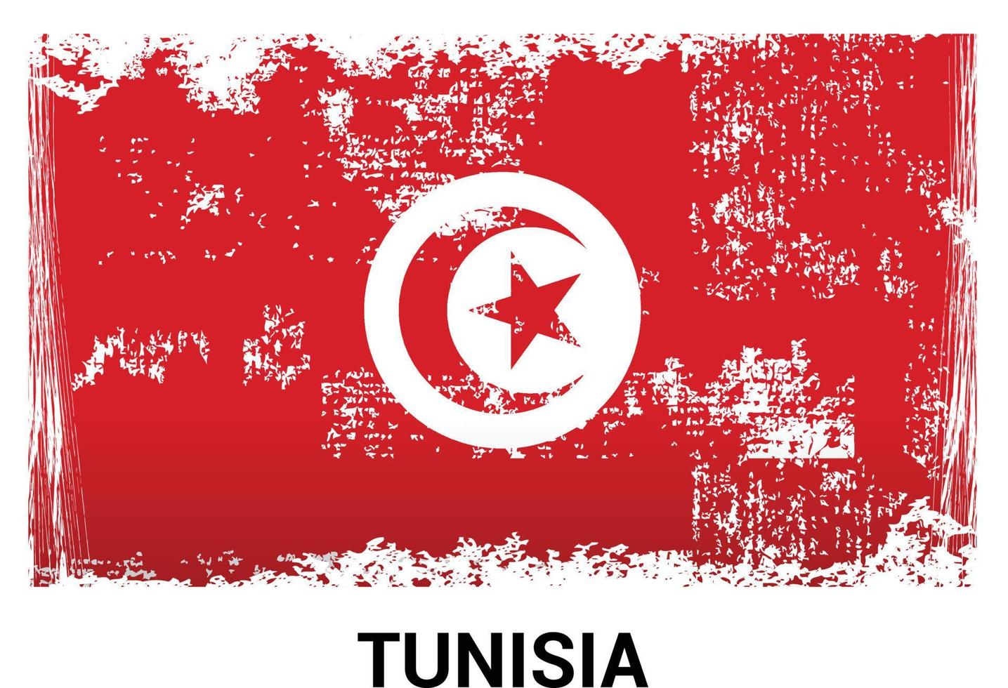 vector de tarjeta de diseño de banderas de túnez