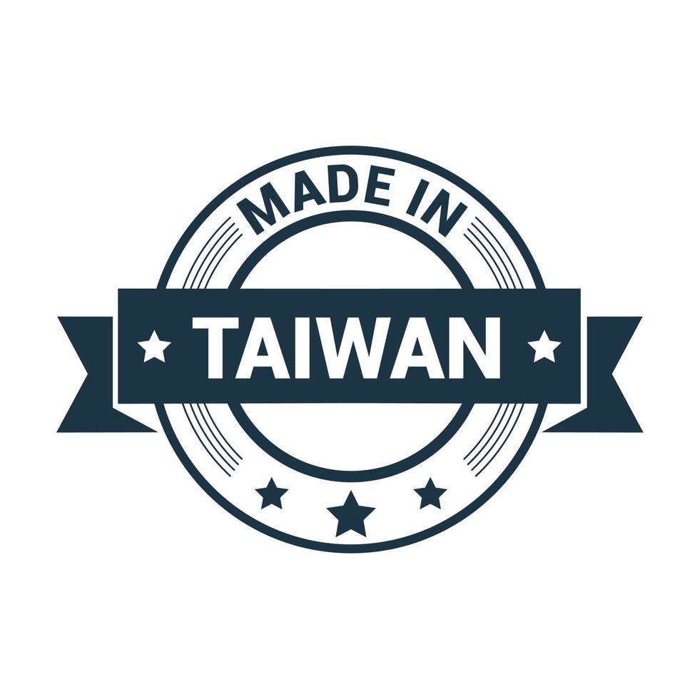 Taiwan stamp design vector