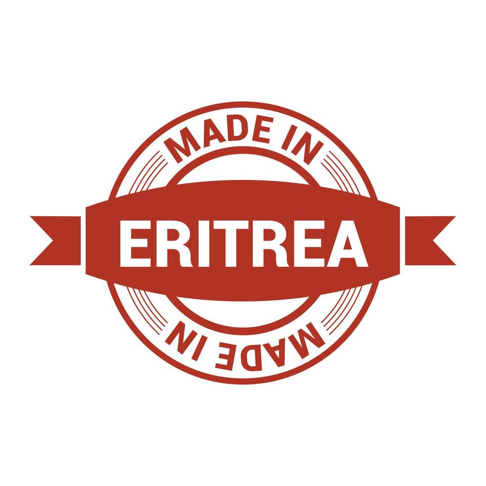 Eritrea stamp design vector