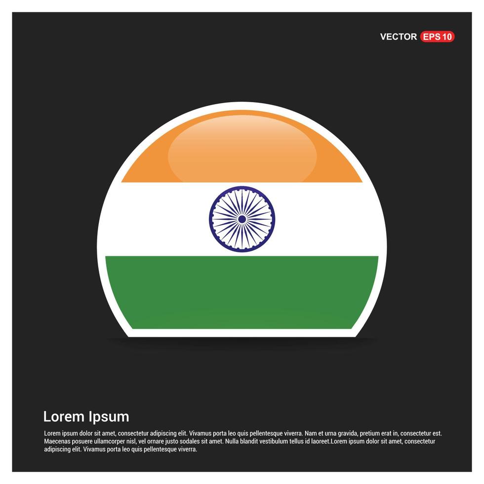 vector de diseño del día de la independencia india