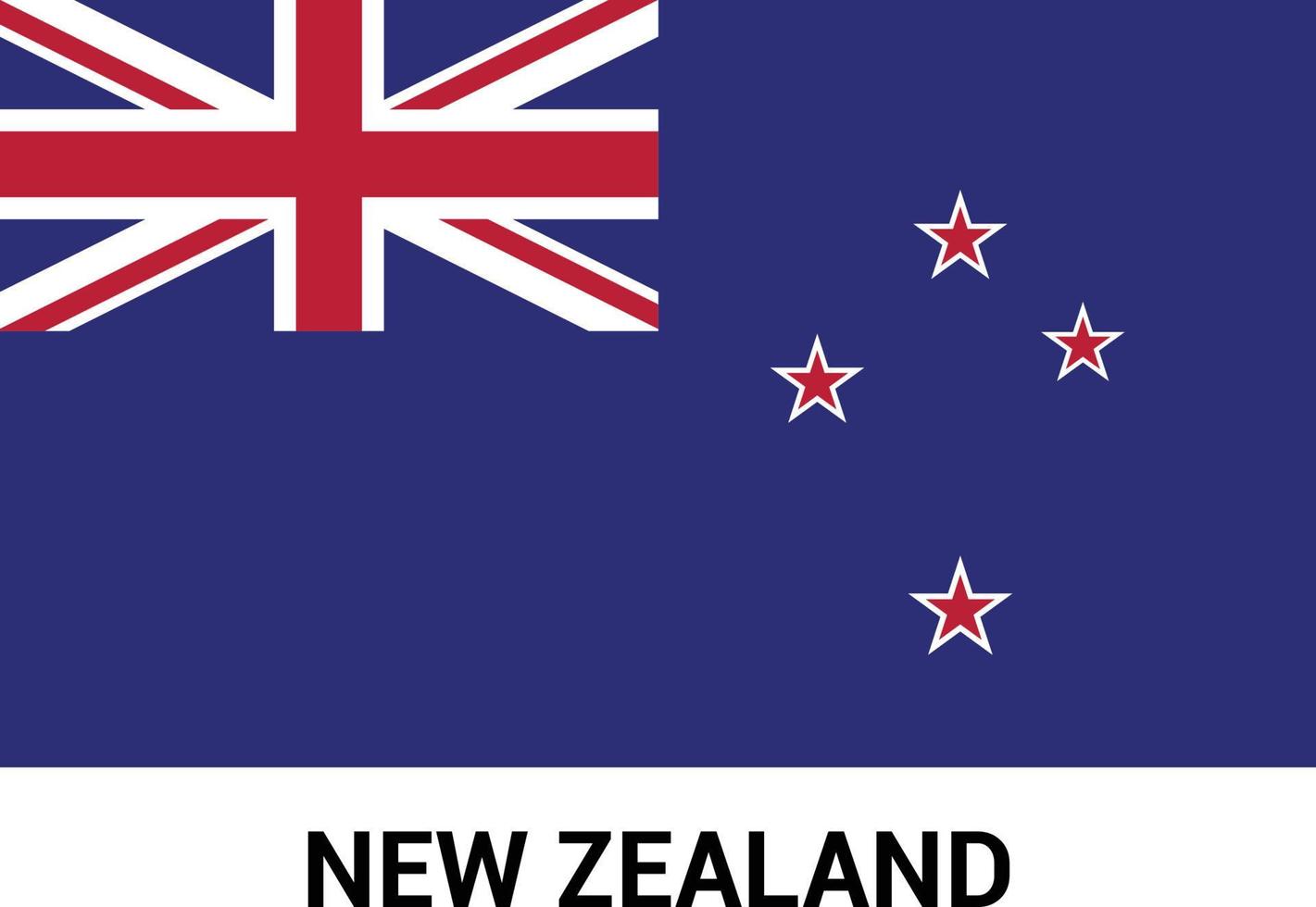 New Zealand flag design vector