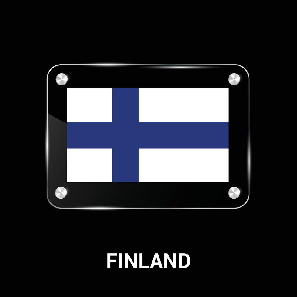 Finland flag design vector