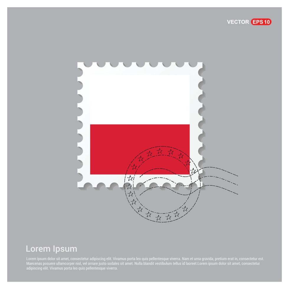 Poland flags design vector