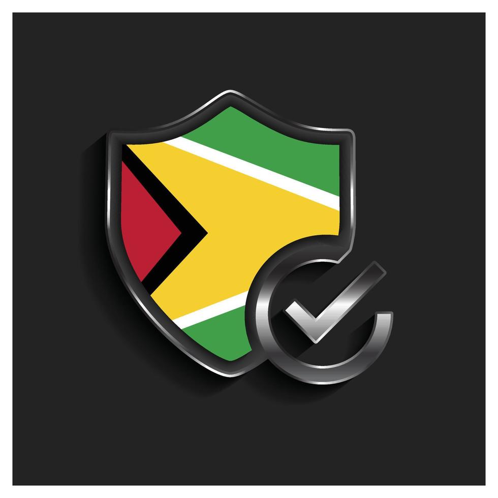 Guyana flag design vector