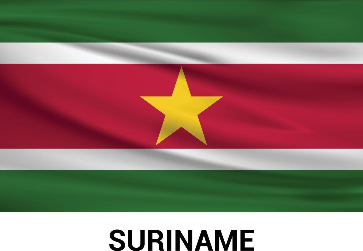 vector de diseño de bandera de surinam