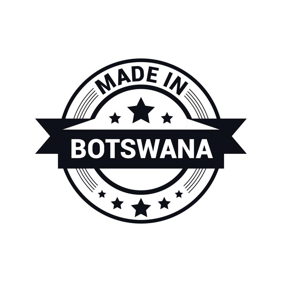 vector de diseño de sello de botswana