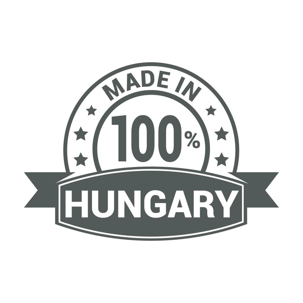 Hungary stamp design vector