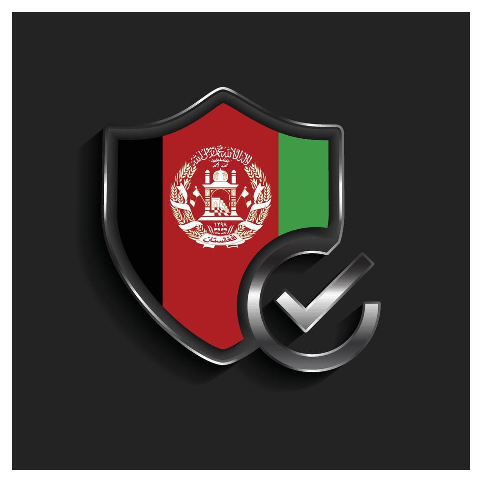 Afghanistan flag design vector