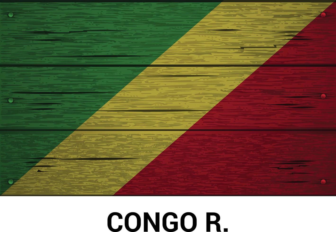 Country flag for nation with creative design vector