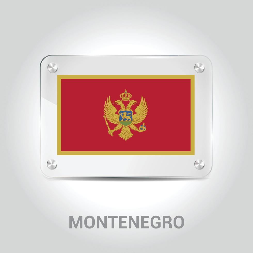 Montenegro flag design vector