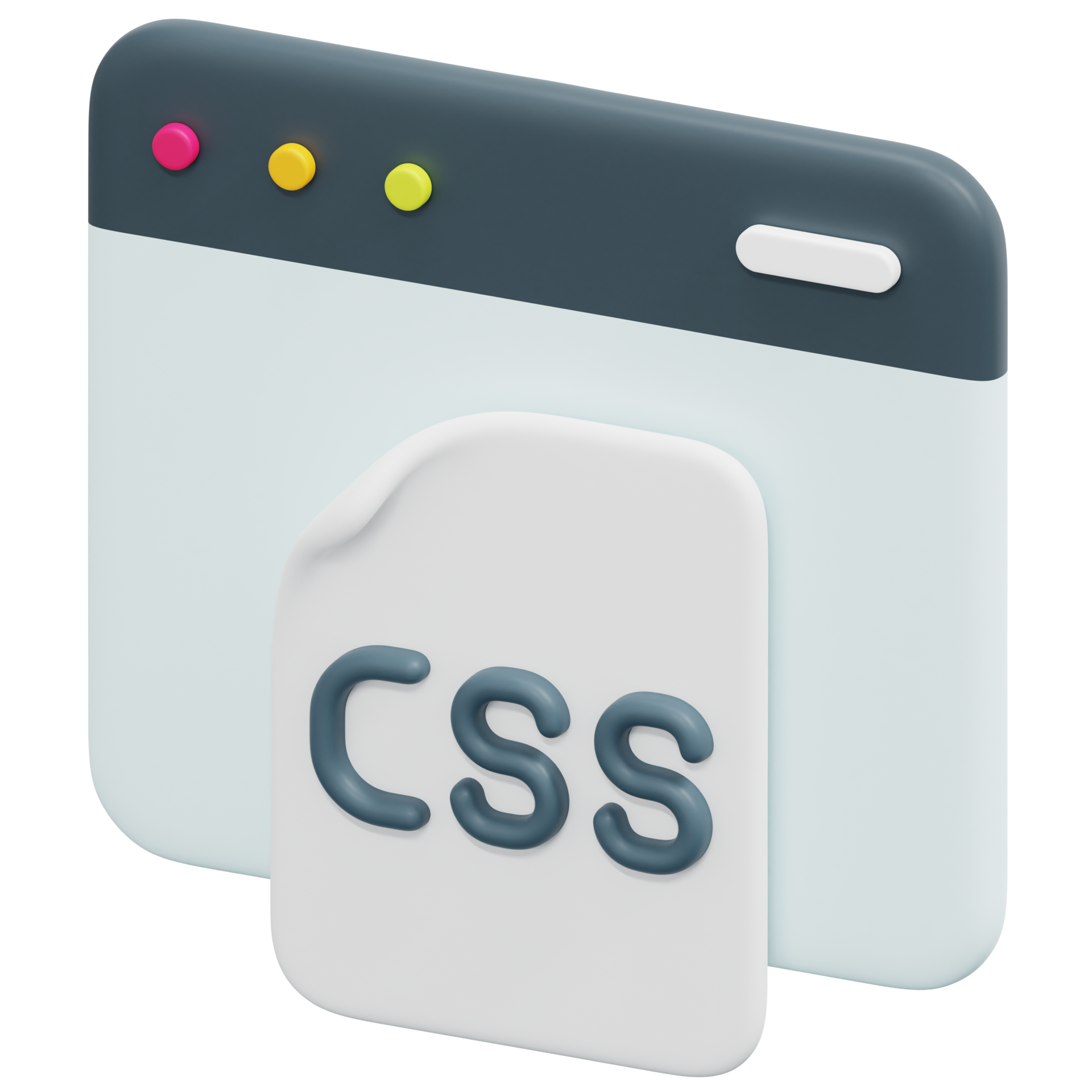 css 3d render icon illustration 13368262 PNG