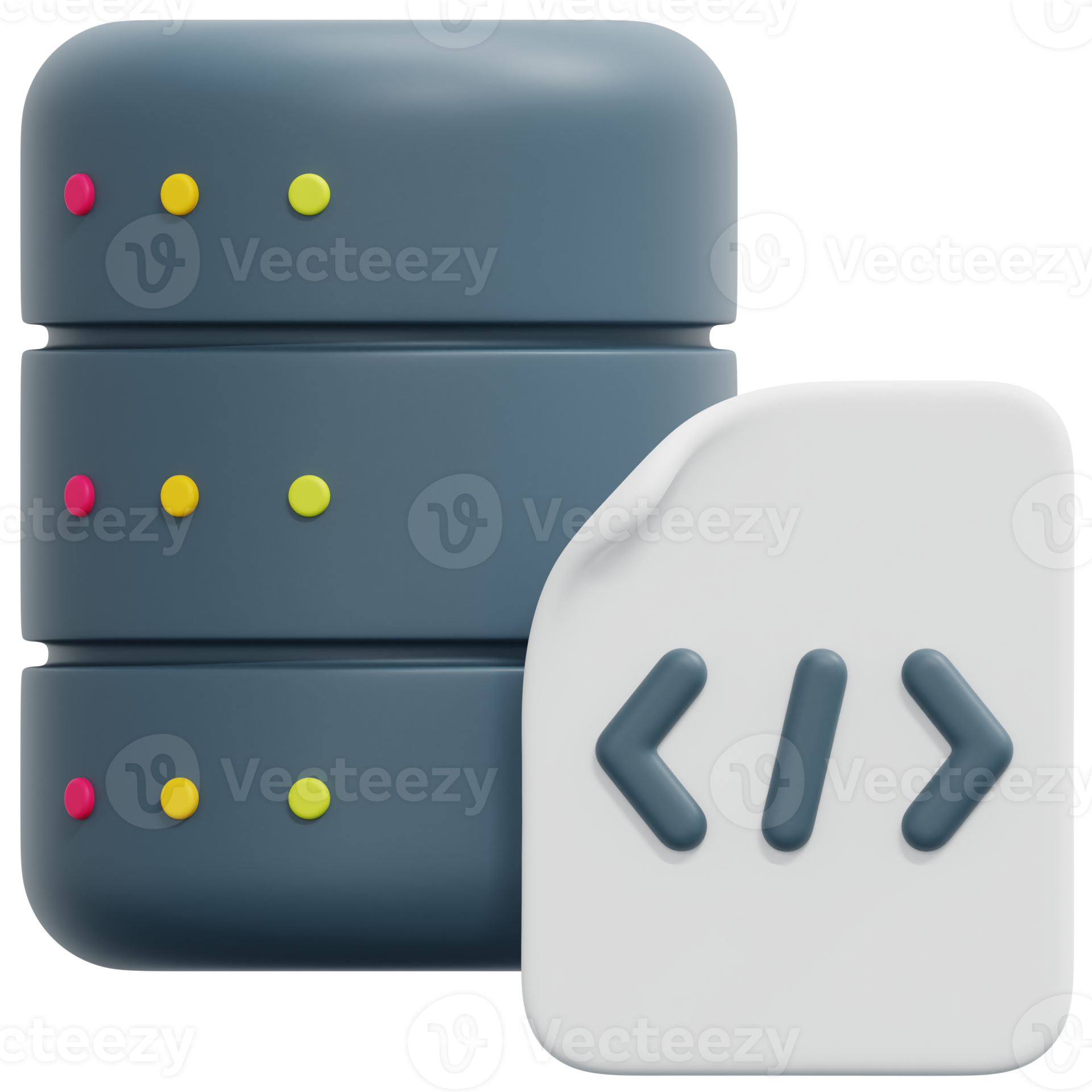 database 3d render icon illustration 13368271 PNG