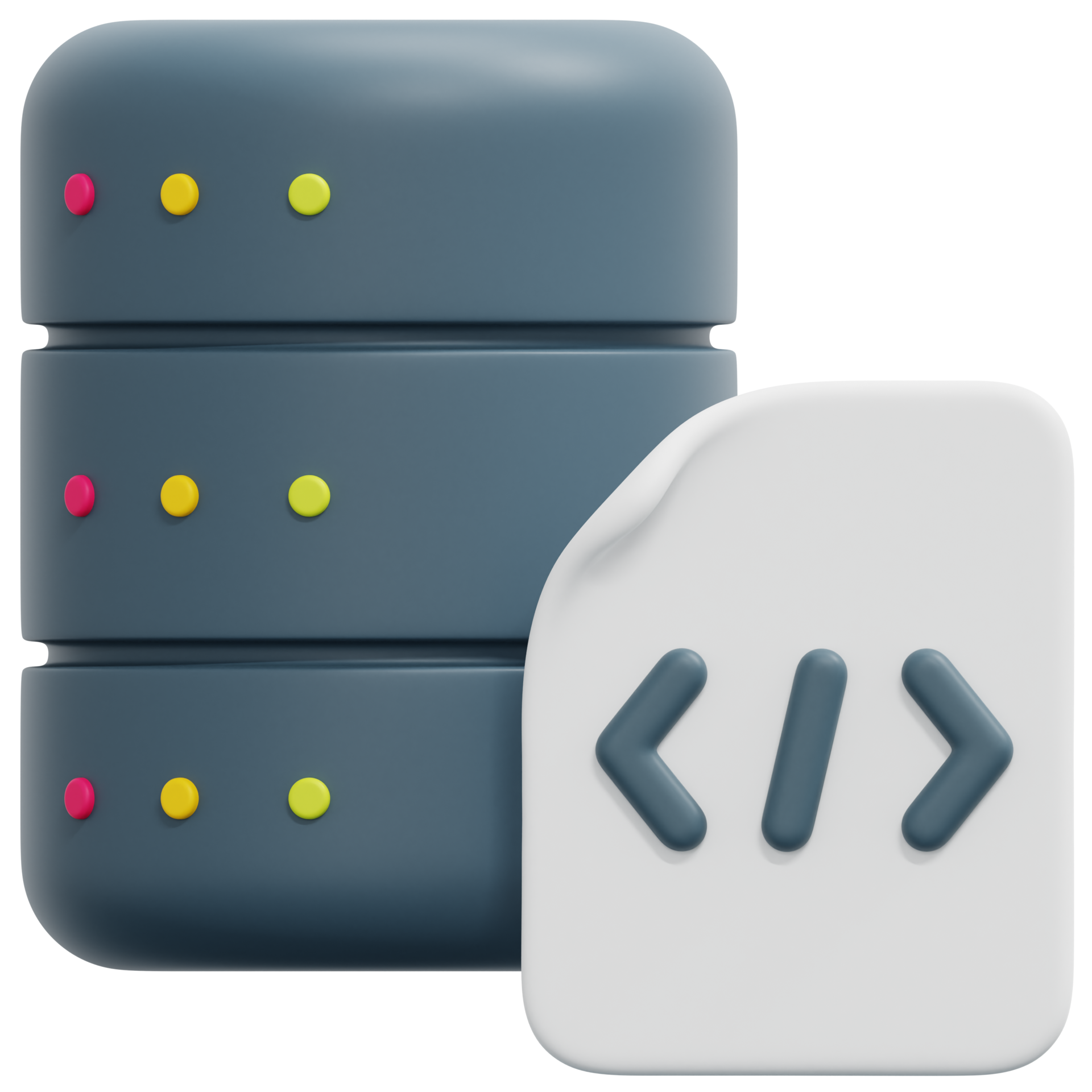 database 3d render icon illustration 13368271 PNG